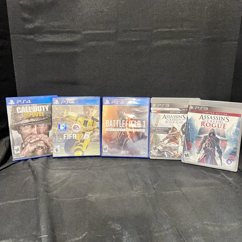 Assorted PS3 and PS4 Games-Assassins Creed/FIFA 17/Battlefield 1/Call of Duty‎